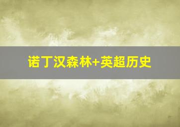 诺丁汉森林 英超历史